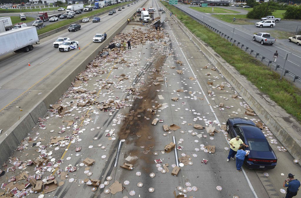 APTOPIX Pizza Spill